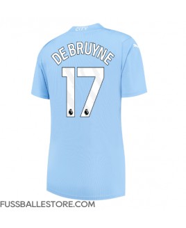 Günstige Manchester City Kevin De Bruyne #17 Heimtrikot Damen 2023-24 Kurzarm